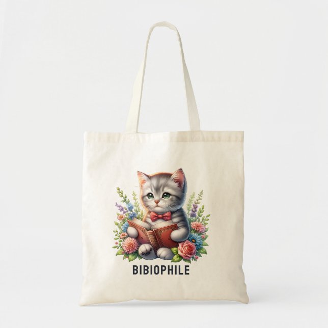 Tote Bag Bibliophile Mignonne Voiture Lire Un Livre (Devant)