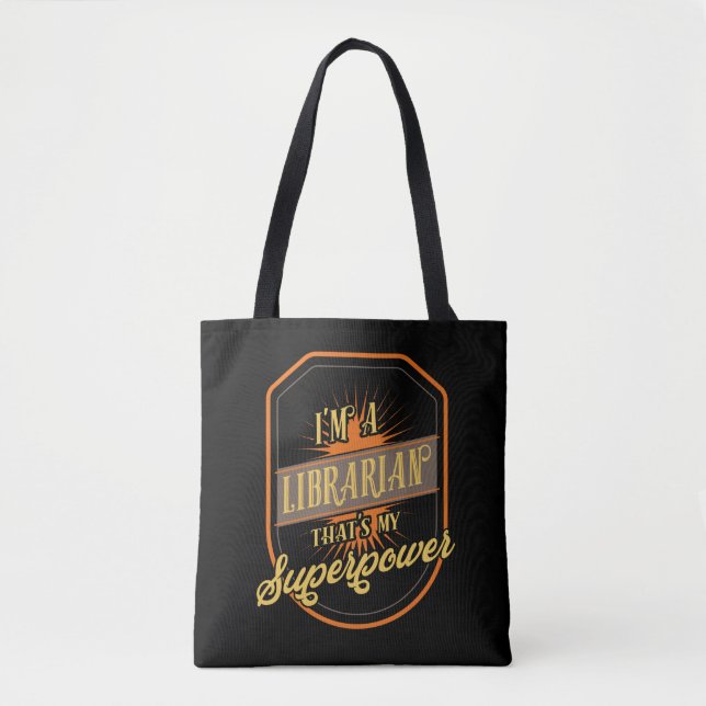 Tote Bag Bibliothécaire (Devant)