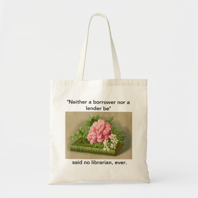 Tote Bag Bibliothécaire de Fourre-tout - de Hamlet (Devant)