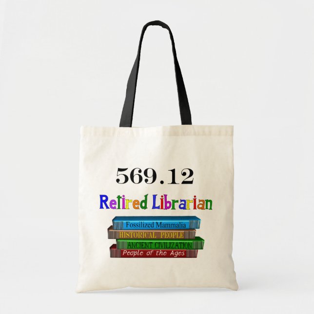 Tote Bag Bibliothécaire retraité 569,0 (système décimal de (Devant)