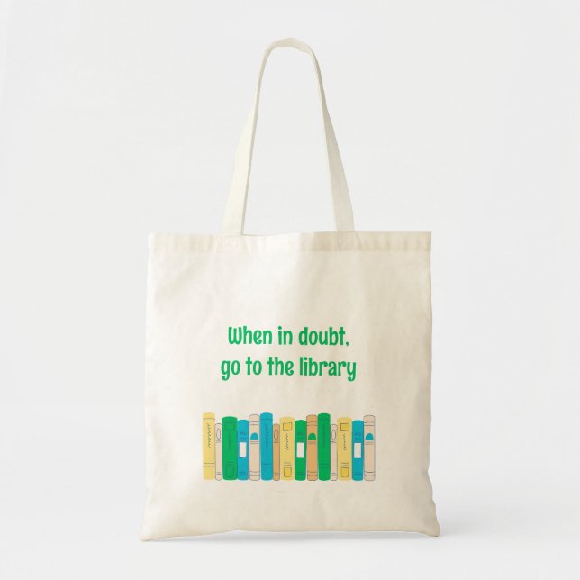 Tote Bag Bibliothèque amoureuse de livres amusante (Devant)
