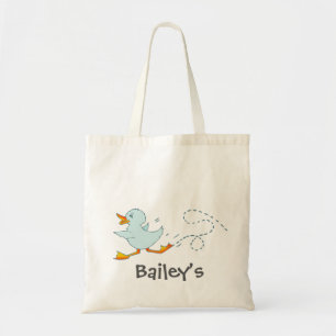 Tote Bag Bibliothèque de canard bleu mignon pour enfants ou