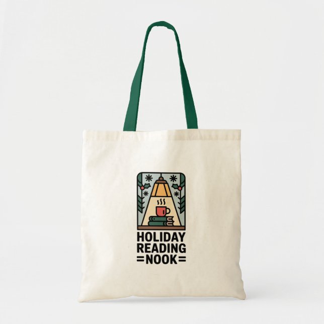 Tote Bag Bibliothèque de coin de lecture des Fêtes (Devant)