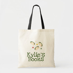 Tote Bag Bibliothèque de livres de tacos confettis modernes
