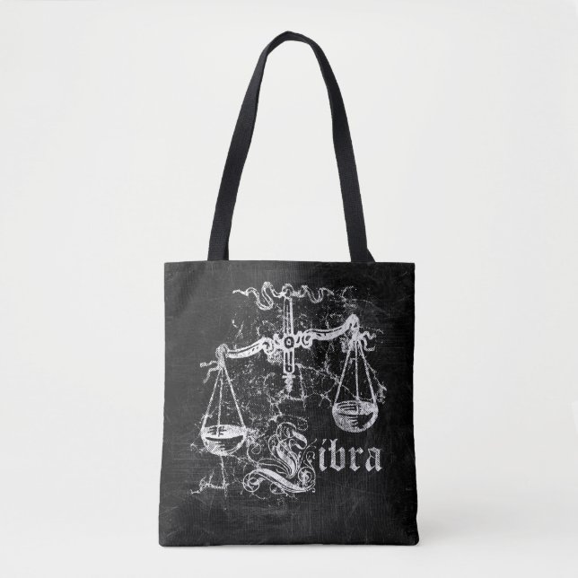 Tote Bag Bibliothèque Vintage Zodiac (Devant)