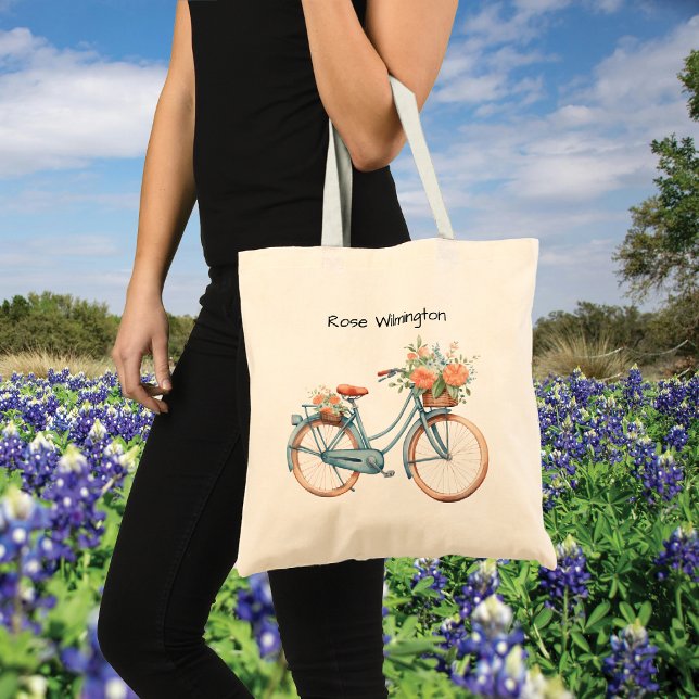 Tote Bag Bicycle Watercolor  (Créateur téléchargé)