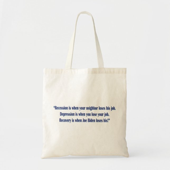 Tote Bag Biden-Récession (Devant)