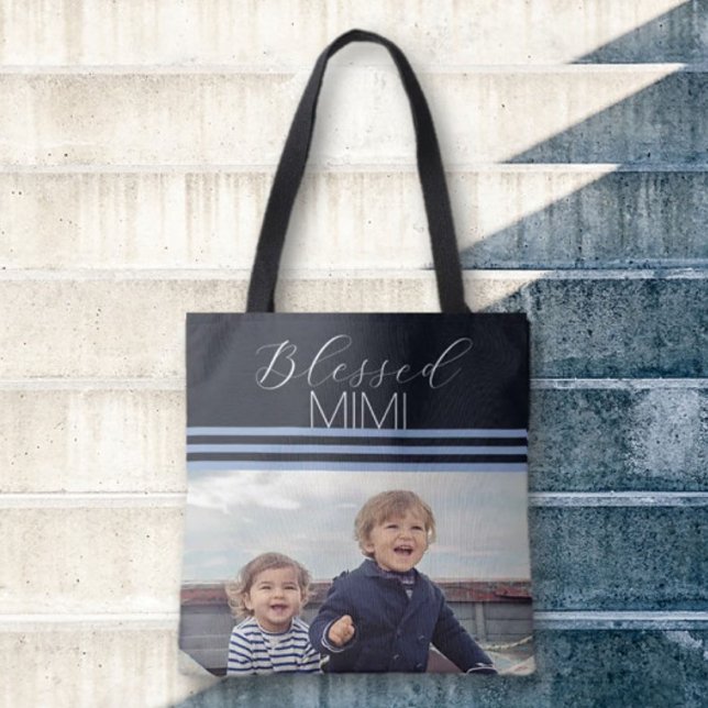 Tote Bag Bienheureux MIMI cadeau photo personnalisé Fourre- (Créateur téléchargé)