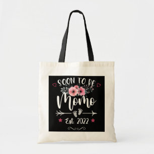Tote Bag Bientôt être Momo Est 2022 Mère Florale drôle