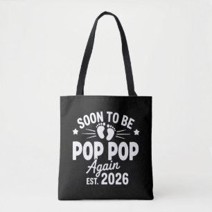 Tote Bag Bientôt futur papy papy encore une fois établ. 202