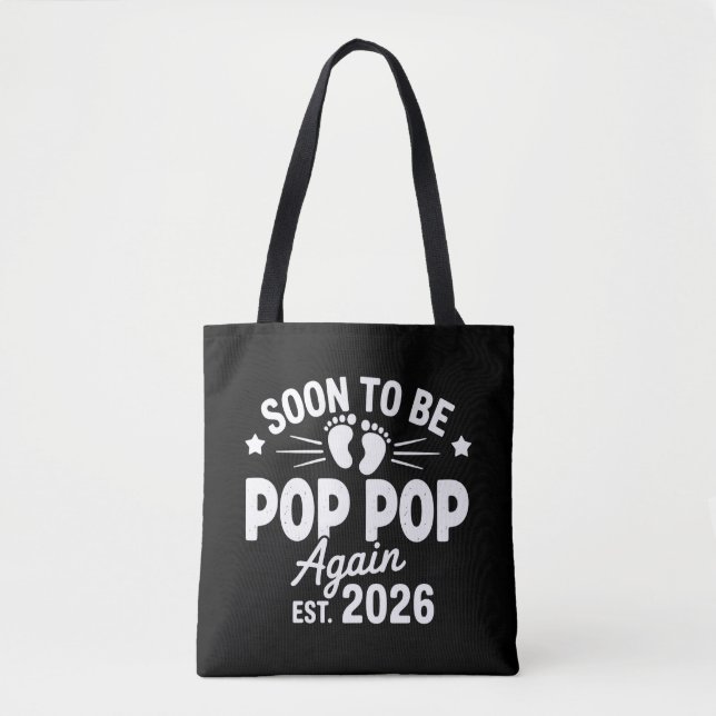 Tote Bag Bientôt futur papy papy encore une fois établ. 202 (Devant)