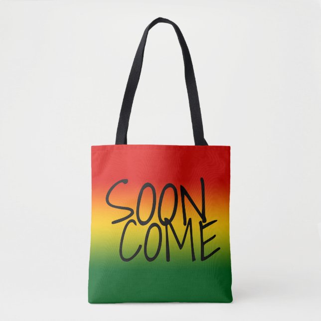 Tote Bag BIENTÔT VENU - style jamaïcain (Devant)