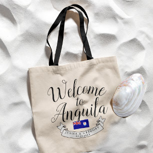 Tote Bag Bienvenue à Anguilla Destination Faveur Mariage