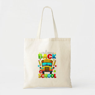 Tote Bag Bienvenue à bord du bus scolaire 1er jour d'école