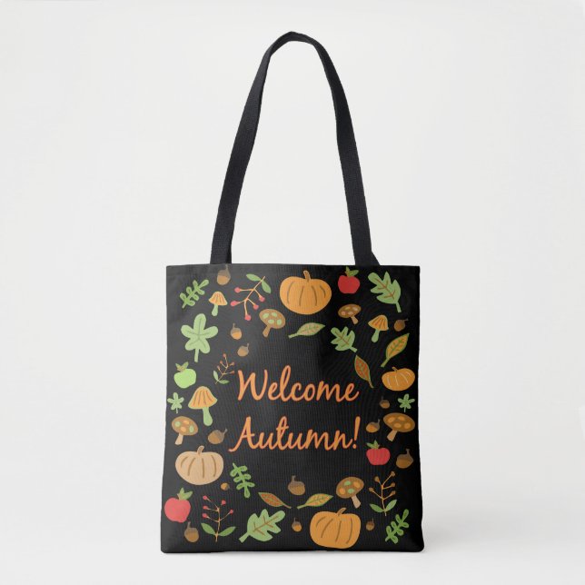 Tote Bag Bienvenue à l'automne ! (Devant)