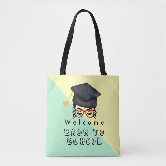 Tote Bag Bienvenue À L'École (Devant)