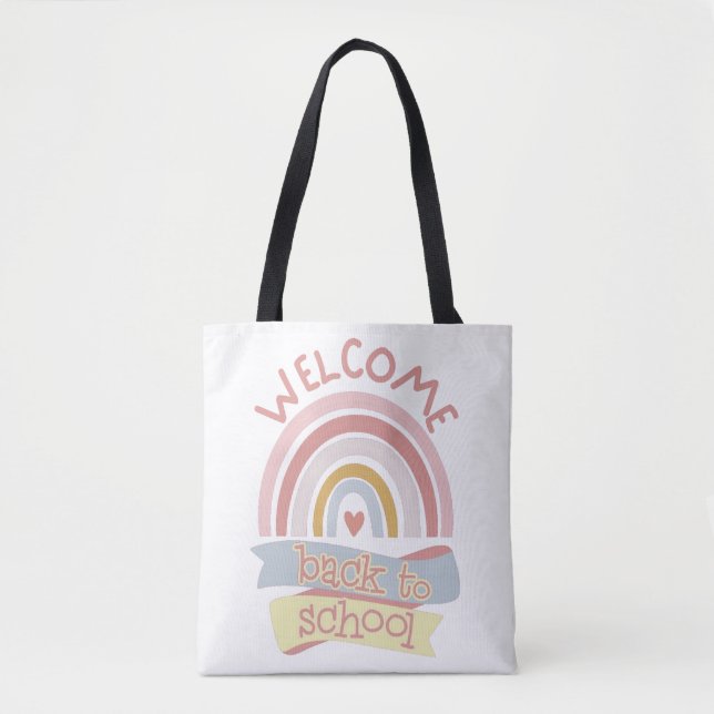 Tote Bag Bienvenue à l'école (Devant)