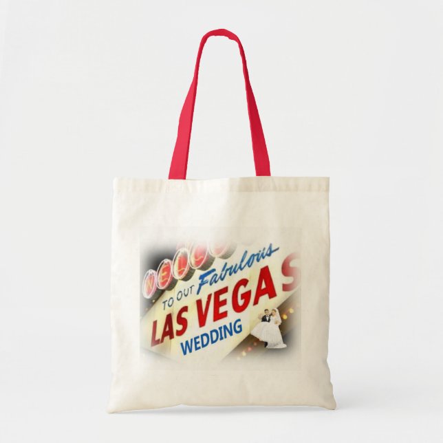 Tote Bag Bienvenue à notre Mariage mariée et chambre Las Ve (Devant)