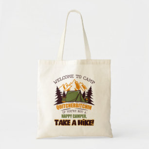 Tote Bag Bienvenue Au Camp Quitcherbitchin Happy Camper