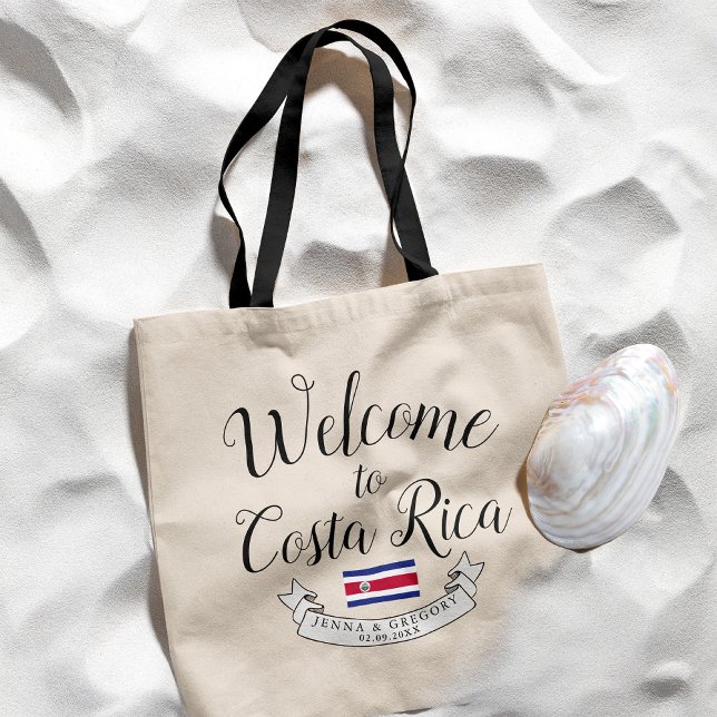 Tote Bag Bienvenue au Costa Rica | Personnalisation du mari (Créateur téléchargé)