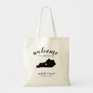 Tote Bag Bienvenue au Kentucky Mariage de silhouette d'ét