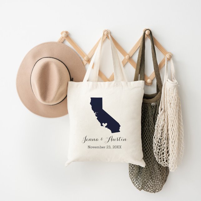 Tote Bag Bienvenue au Mariage californien (Créateur téléchargé)