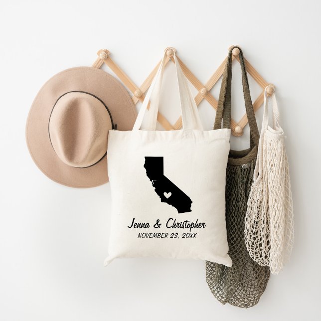 Tote Bag Bienvenue au Mariage californien (Créateur téléchargé)