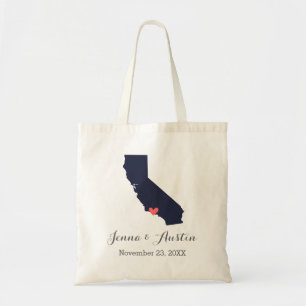 Tote Bag Bienvenue au Mariage californien