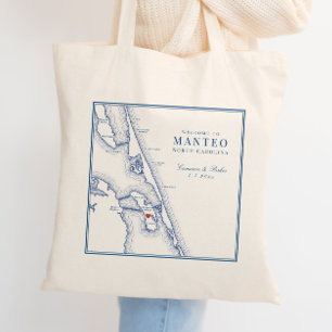 Tote Bag Bienvenue au mariage de Manteo NC Roanoke
