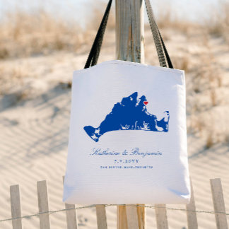 Tote Bag Bienvenue au mariage naval de Oak Bluffs sur Marth