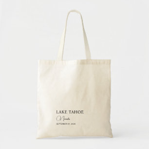Tote Bag Bienvenue au mariage personnalisé