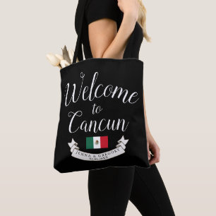 Tote Bag Bienvenue au Mexique   Personnalisation du mariage