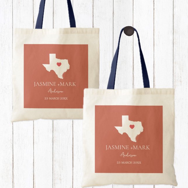Tote Bag Bienvenue au Texas Wedding Party Custom (Créateur téléchargé)