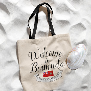 Tote Bag Bienvenue aux Bermudes Destination Faveur Mariag