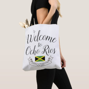 Tote Bag Bienvenue en Jamaïque   Personnalisation du mariag