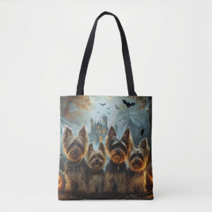 Tote Bag Biewer Terrier Halloween Night Doggy Délice