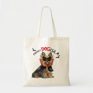 Tote Bag Biewer Terrier Vampire Chien Trick ou traitement
