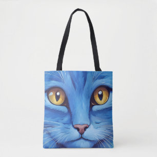 Tote Bag Big Blue Cat