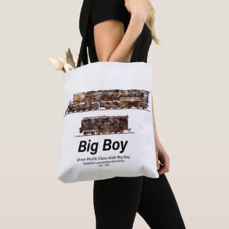 Tote Bag Big Boy Train à vapeur Vintage Locomotive américai