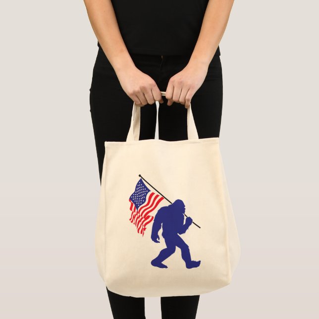 Tote Bag Big Foot Patriotique (Devant (produit))
