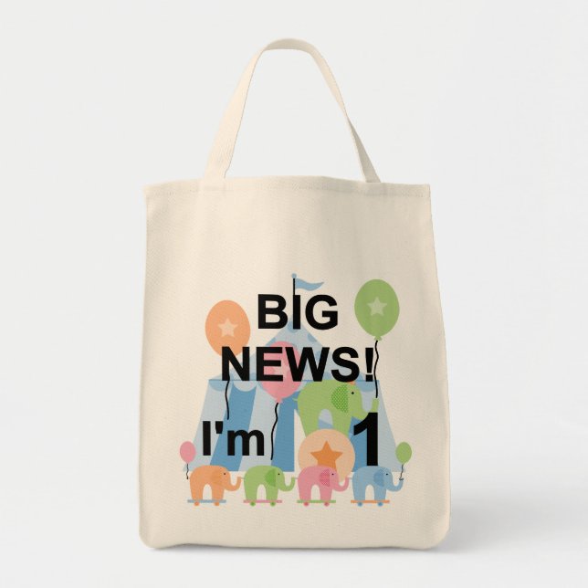 Tote Bag Big News Circus 1er Anniversaire T-shirts et cadea (Devant)