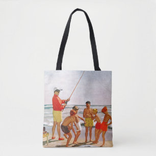 Tote Bag Big Pole Little Fish par Richard Sargent
