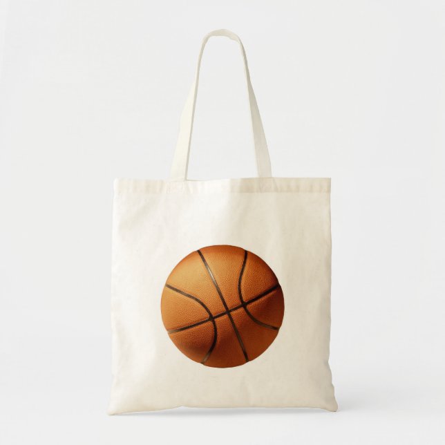 Tote Bag Big Round Tradition Orange Basketball, (Devant)