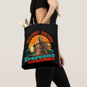 Tote Bag Bigfoot Café Mystère Résolu Humour