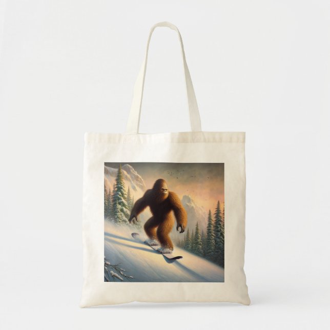 Tote Bag Bigfoot Snowboard (Devant)