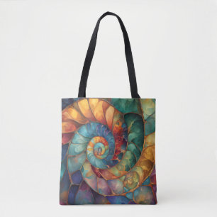 Tote Bag Bijoux coquille spirale