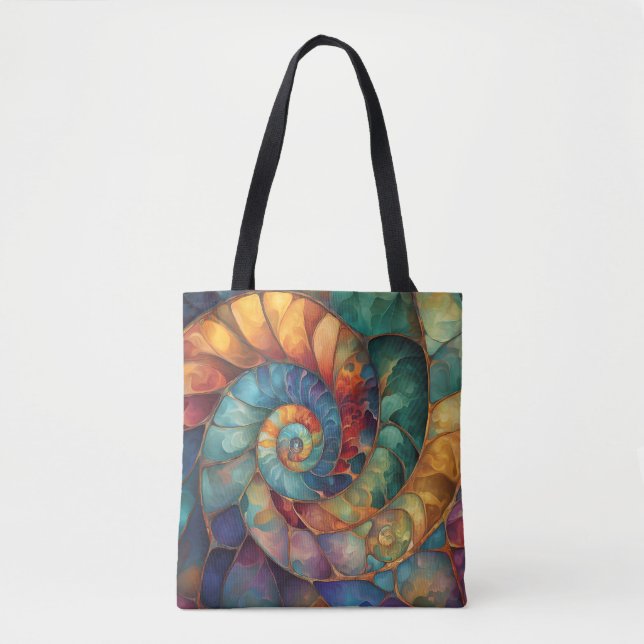 Tote Bag Bijoux coquille spirale (Devant)