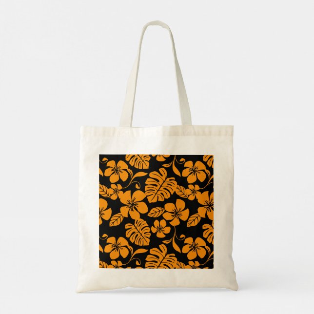 TOTE BAG BIKINI ROSE (NOIR/ORANGE) (Dos)