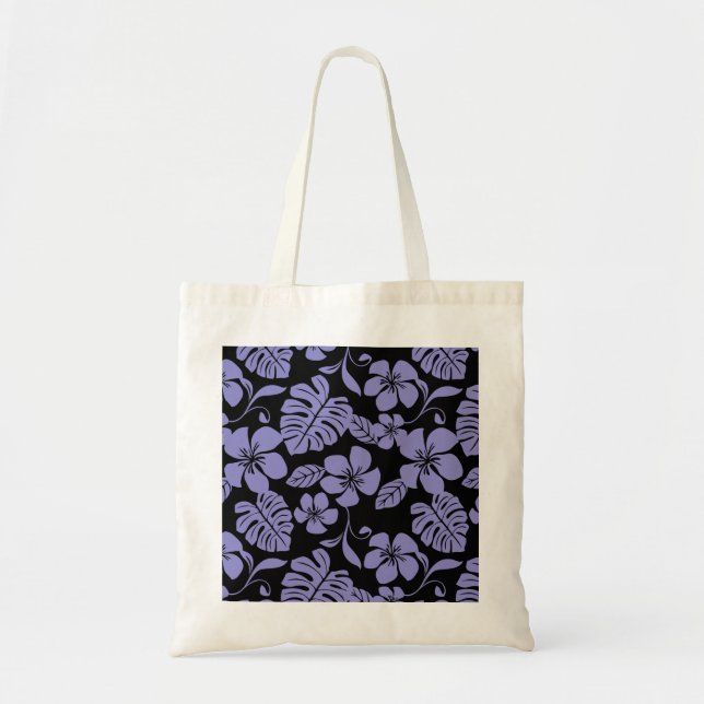TOTE BAG BIKINI ROSE (NOIR/VIOLET) (Devant)