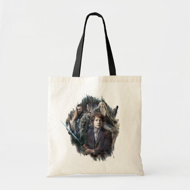 Tote Bag BILBO BAGGINS™, THORIN OAKENSHIELD™ & Gandalf (Devant)